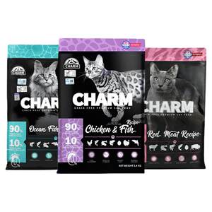 
CHARM Wild Charming Fresh Meat Cat Food Grain-free Chicken Low-allergic High Protein Low-temperature Slow-cooking Imported Indoor Cat Food