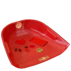 Red Festive Dustpan Wedding Sweeper Bedroom Bed Cleaning