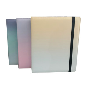 
Chuanghui A4 type PU gradient color shell 9 grid inner page card album postcard laser ticket storage book 4 grid album