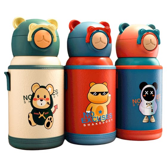 Insulation Cup Child 316 Stainless Steel Warranty Water Cup Student Hascuthing Bottlin Open Season Kindergarten kettle Large Capacity
