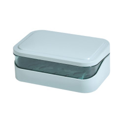 Flip-top creative style punch-free home bathroom soap dish