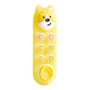 Kechao baby teether baby remote control toy small month old oral chewing glue anti-eating hand can chew teething stick