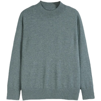 Mother's clothing 100% pure woolen sweater for middle-aged and elderly women, autumn and winter plus size half turtleneck bottoming sweater