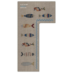 Kitchen floor mats anti-slip oil-absorbing floor mats 2025 new style