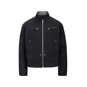CATSSTAC Heavy Industry Harrington Jacket Second Generation Cleanfit Heavy Canvas Casual Stand Collar Jacket Men