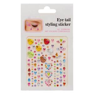 
Children's face makeup stickers girl baby stage performance princess diamond crystal gem decoration stickers