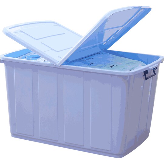 Wanpai 350L Large Plastic Storage Box - Nordic Style