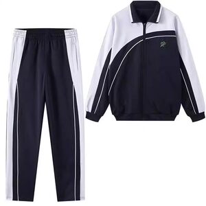 
Shenzhen school uniform pants for middle school students, velvet and thickened winter sports school pants for men and women, junior high school and high school jackets, winter trousers