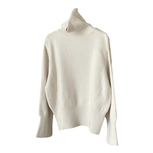 
Trench neck pullover sweater for women in autumn and winter 2025 lazy style soft and loose inner layer knitted base shirt