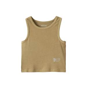 
Little black support children's T-shirt vest summer thin children's clothing sleeveless tops for men and women's sweat-absorbing and breathable siblings' clothing short sleeves