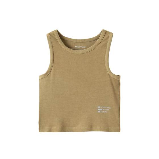 
Little black support children's T-shirt vest summer thin children's clothing sleeveless tops for men and women's sweat-absorbing and breathable siblings' clothing short sleeves