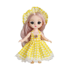 2023 New 17cm Dress up Doll Set for Girls, Princesses, Cute Toys, Doll Clothes, Children's Birthday Gift