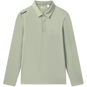 
FILA official men's knitted long-sleeved POLO shirt 2025 new winter fashion casual base top