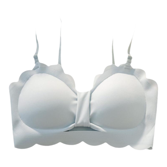 
Meihe Girls' No-Ring Bra Stainless Strap Breast Pure Sexy Underwear Women's Gathering Thin Breasts Large Boobs Show Small