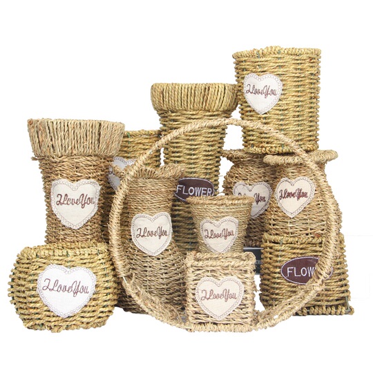 Panier Mural En Osier Tressé – Pour Plantes Et Fleurs – Décoratif Et Fonctionnel – Neuf