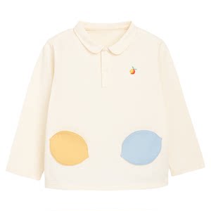 
whitewheat children's 26 spring new long-sleeved T-shirts for boys and girls pure cotton tops baby shirts polo shirts