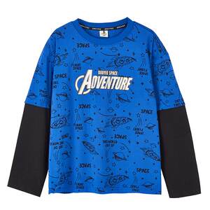 
Xiaodouyi Fat Children T-shirt Long Sleeve Spring and Autumn Pure Cotton Kids Boys Big Children's Clothing Boys Add to Fat Plus Large Base Shirt