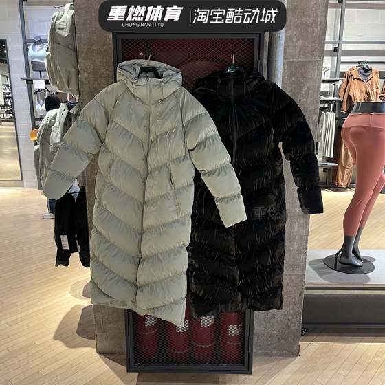 正品NIKE耐克24年冬季女长款棉服漆皮加厚棉衣外套FV7828-010-370