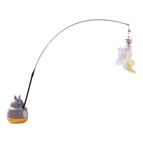 
Funny cat stick, long pole, self-pleasure and boredom relief artifact, cat toy, energy-consuming, bite-resistant, kitten with bell, pet supplies