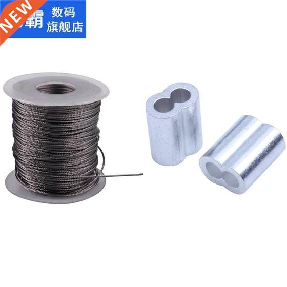 Hoisting Lifting 7X7 1mm Dia Stainless Steel Flexible Wire R