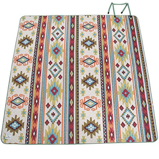 
Black deer outdoor picnic mat spring outing enlarged portable folding mat ultrasonic machine washable moisture-proof camping climbing mat