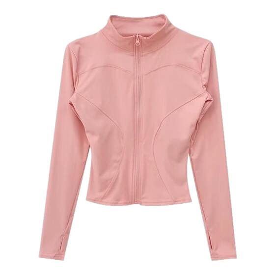 
Sun protection clothing, slim slimming fitness clothing, Pilates yoga clothing, outdoor sports running quick-drying jacket for women's training
