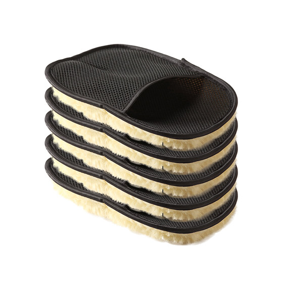 
Car wool gloves do not damage painted plush fiber bear paw massage car towel car washing glove tools special