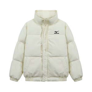 Mizuno/Mizuno trendy brand short cotton jacket for men and women in winter, outdoor casual cotton jacket for couples, bread jacket