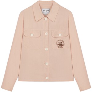 
[Including Linen] TeenieWeenie Bear Women's Spring and Autumn Retro Old Money Style Loose Shirt Jacket