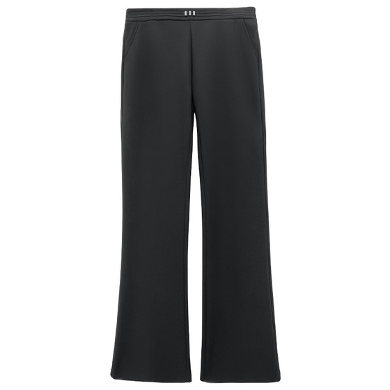 
Spring and autumn plus size plus size women's pants for fat mm, fashionable and slim, middle-aged mother's drapey elastic casual micro-flare pants