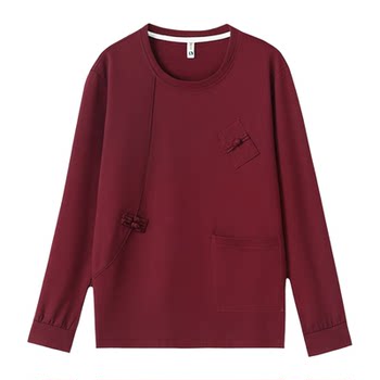 
Mom's spring and autumn clothes loose belly-covering and slimming large-size top