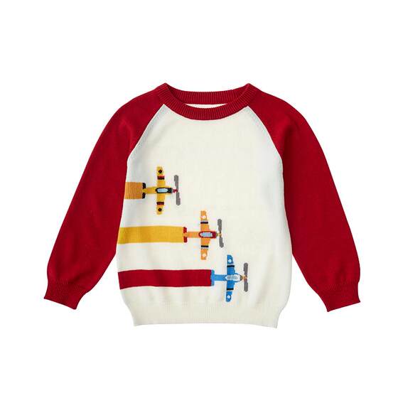 Qianquhui children's clothing winter boys and girls engineering car cotton sweater kindergarten baby cute sweater