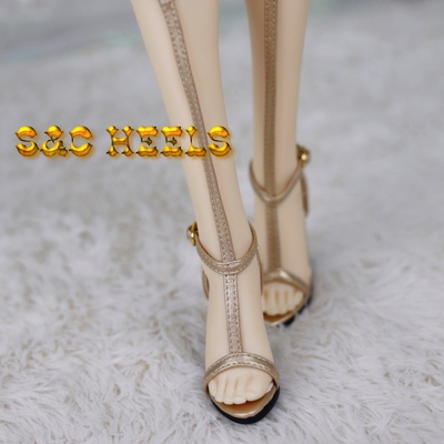 taobao agent [S & C] SD16/GR/DD 1/3BJD ultra -high -heeled shoes exclusive version of Roman sandals golden