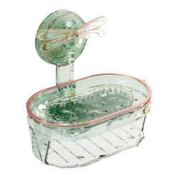 Dragonfly suction cup soap box soap box wall-mounted punch-free household high-end drain bathroom soap storage rack