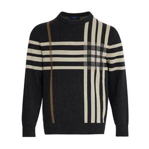 
SCOFIELD men's 24-year autumn and winter new simple round neck contrasting color casual pullover long-sleeved sweater sweater