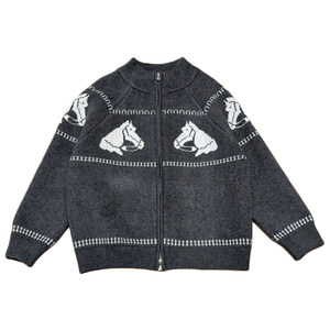 
Kevin's children's clothing 2025 winter new arrival boys' medium and large children's Korean style zipper sweater knitted cardigan jacket