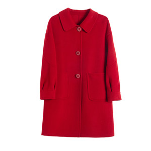 
Age-reducing high-end double-sided cashmere coat for women 2025 new autumn and winter mid-length small woolen coat