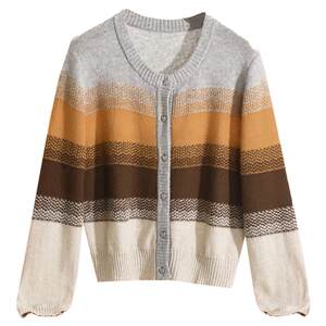 
Outlet counter brand genuine HZ winter clothing 2025 new style with wool contrast top pullover sweater for women