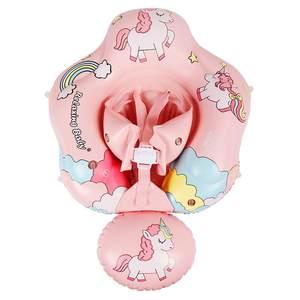 Self -traveling baby new infant children swimming party 2 -year -old baby baby and thick axillary inflatable shading anti -flipping circle