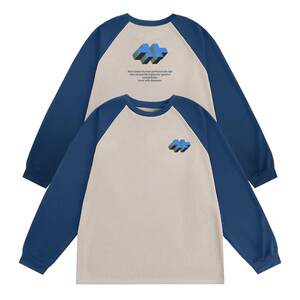 
Fake brand made out of nothing American sports long-sleeved shooting training clothes for men with contrasting color raglan sleeves T-shirt basketball quick-drying clothes