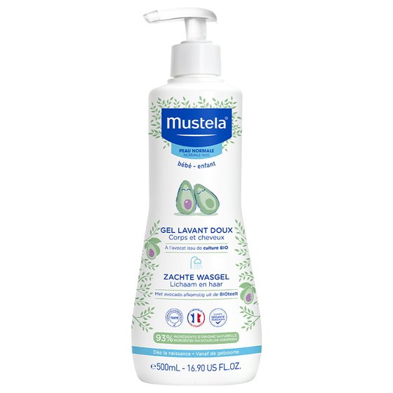 Mustela Children's Gentle Shampoo and Shower Gel Two-in-1 Baby Baby Tears Non-Tear Bath
