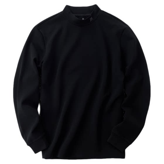 
MrBu hot bold letter printed thickened long-sleeved T-shirt men's small turtleneck autumn and winter warm top KT15775