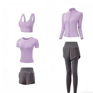 
Women's Yoga Suit Morning Running Sports Fitness Suit Women's Summer Thin High-Quality Large Size Running Fitness Suit