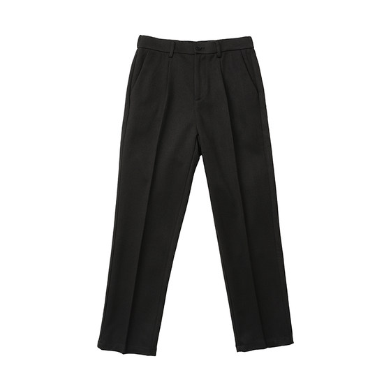 
Luo Meng's high-end woolen suit trousers for men in autumn and winter, thick drapey anti-wrinkle suit trousers, loose straight casual pants