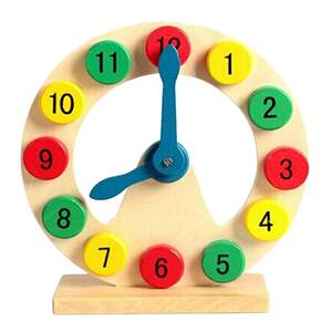 
Montessori teaching children's cognitive learning number shape clock 3-4-5 year old baby intelligence early education toy