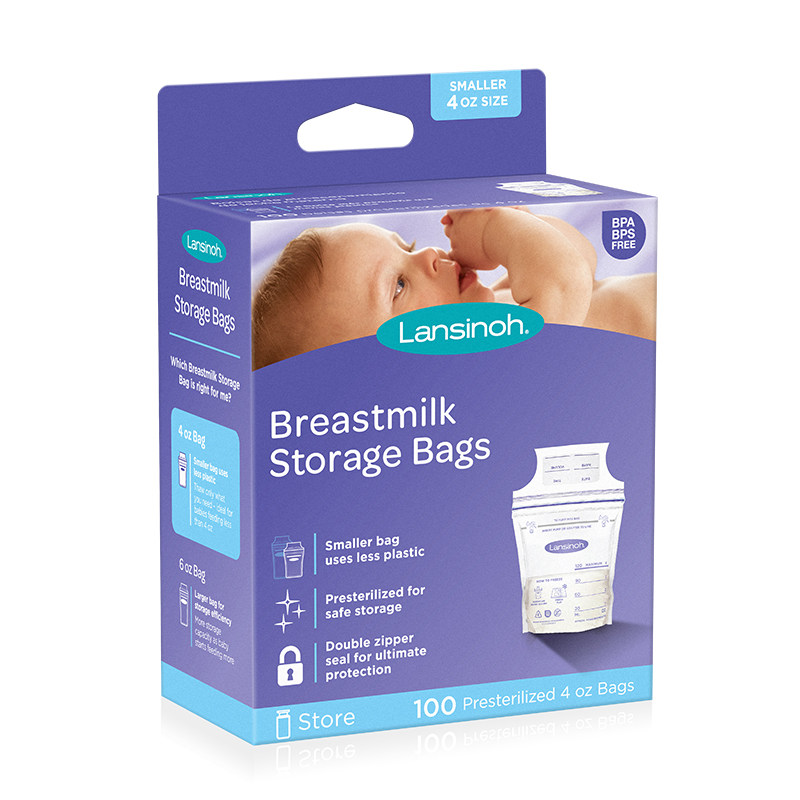 Lansinoh Milk Storage Bags 100 Count (120/180ml)