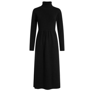 
Broad color red-brown vest knitted dress two-piece suit long skirt for women 2025 autumn and winter new sweater