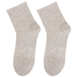 Men's mid -tube sports socks cotton casual sweat absorption, pure color men's socks running basketball socks spring, summer, autumn and winter
