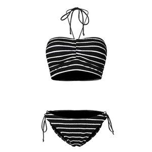 
Masked cat hot girl swimsuit women strapless neck halter bikini three-point sexy internet celebrity vacation surfing bikini
