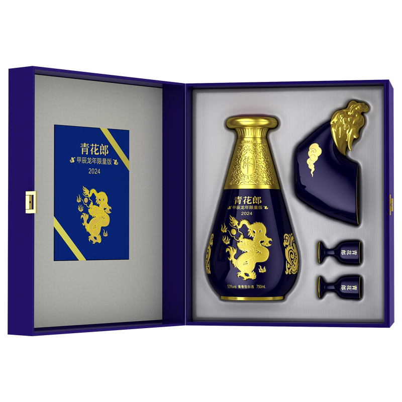 龙年限量版】郎酒青花郎2024甲辰龙年53度750mL/瓶酱香型纪念酒评价- 淘宝网